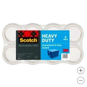 NWT Scotch Heavy Duty Shipping Tape 8-pack office packaging poshmark supplies